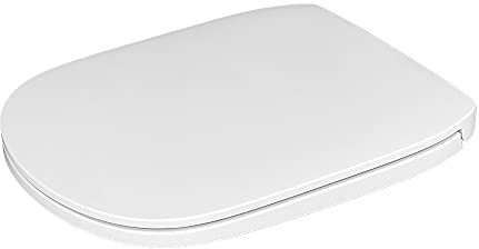 Inbagno Copriwater Sedile WC Dolomite Gemma 2 con Chiusura Ammortizzata, in Duroplast Bianco