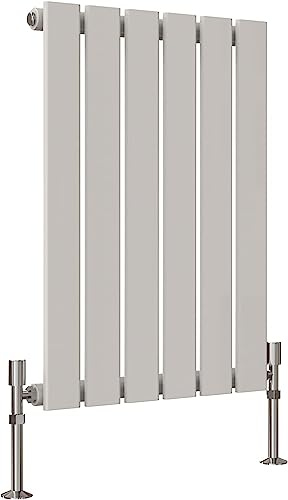 Radbliss Horizontal Flat Panel Radiator 600x408mm White Single Design Small RAD Central Heating