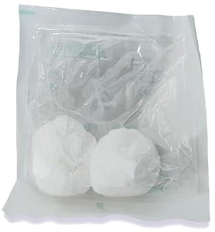Boules de non-tissé, Stériles, Boîte de 30 sachets de 2, Blanches, Absorption élevée, Conformes aux normes NF 1644-1-2 et NF 14079