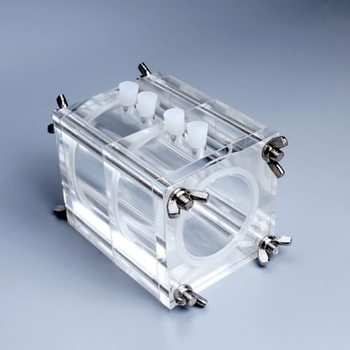 Bränslecellslåda i akryl med hög transparens - for MFC-zink-luft/aluminium-luft/metall-luft/väte-reaktioner. Enkel att rengöra och installera.(14ml: 7ml-7ml)