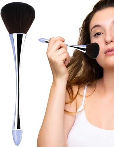 Cepillo de maquillaje en polvo, cepillo de rubor para mejillas - Cepillo de polvo suelto de maquillaje Blush | de teñido en y pinceles cosméticos, herramienta facial para contorno y