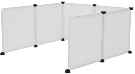 STOBAZA Protector de Pared Alta para Arenero de Gatos a Prueba de Salpicaduras, Material PP Resistente a Manchas, Adecuado para Casa y Viaje