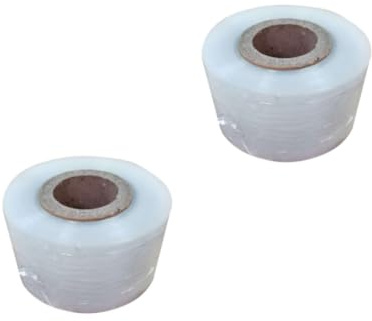 HOMOCONO 4 Rollos de Cinta de Injerto para Árboles Frutales y Nueces, Película Estirable y Autoadhesiva de PE Transparente para Jardín y Huerto