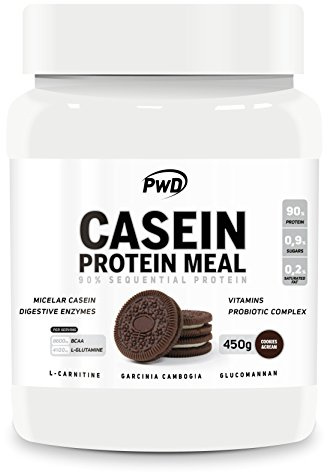 PWD Nutrition Casein Protein Meal Cookies – Perfect for Convivial Moments with Family or Friends, Small Sweet Biscuits for Snacks, Weight 450 g and Becomes a Reliable Ally in The Routine