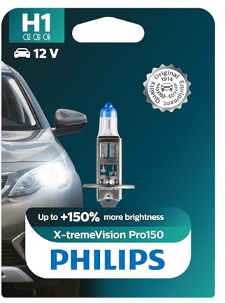 Philips X-tremeVision Pro150 H1 car headlight bulb +150%, single blister