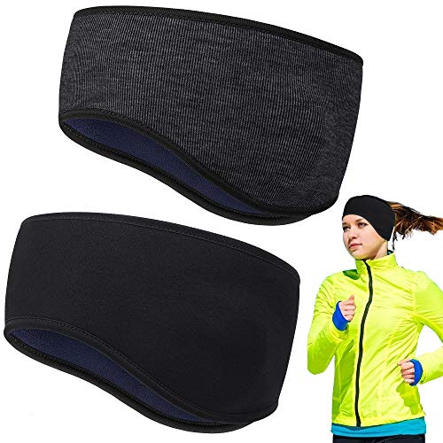HASAGEI Stirnband Winter für Damen und Herren Sport Stirnbänder Ohrenschützer Headband elastisch zum Joggen Laufen Wandern Radfahren Motorradfahren
