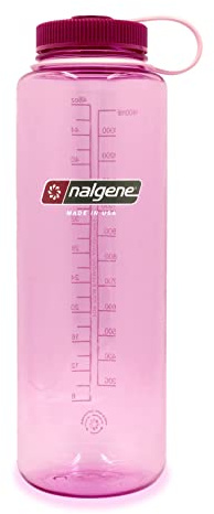 Nalgene Sustain Tritan BPA-Free Water Bottle Made with Material Derived from 50% Plastic Waste, 48 OZ, Wide Mouth, Cosmo