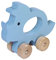 Kindsgut Schiebetier Dino aus Holz, Lernspielzeug für Kleinkinder zum Schieben, hochwertige Qualität in dezenten Farben für Spiel-Spaß, schönes Geschenk, Triceratops
