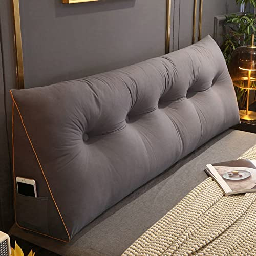 Comodo cuscino lombare per lettura, schienale, triangolare, testiera, cuscino a cuneo, grande cuscino da lettura per finestra a baia, divano Tatami, camera da letto