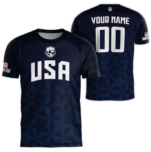 Customized American Soccer Jersey, Personalized America Soccer Team Jersey for Men, Custom USA Jersey 2024 1