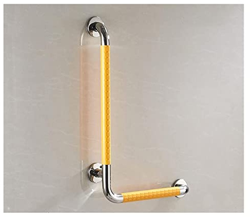 Agarraderas Barra de seguridad for bañera en forma de U, color blanco y amarillo, for ducha, inodoro