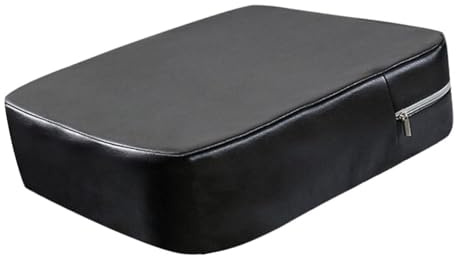 Perfeclan Asiento Elevador para Silla de Comedor con Correas, cómodo y Antideslizante, Funda de PU, cojín Elevador para Coche Infantil, Negro