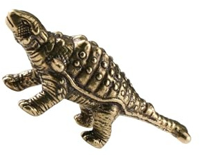 IOIUSKKU Vintage Skulptur Vardagsrum Landskap Miniatyr Dinosauriefigur Mässingsstaty Hantverk 3cmx2cm Och Fin. Lätt
