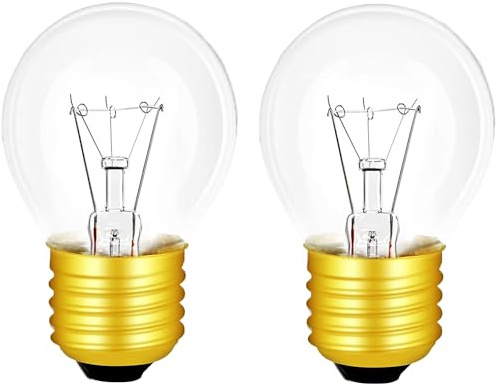 karedle oard 2 stycken ugn G45 E27, 40 W 220 V 2 700 K, varm vit spis glödlampa, 45 mm x 75 mm, 350 lumen ugn, upp till 300 °C värmebeständig, lampor för ugn, lavalampa (värmebeständig)
