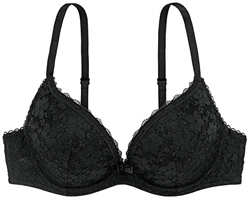 Dorina Damen Sonia-2pp Push up BH, Mehrfarbig (Schwarz/Weiß V00), 80D EU