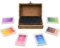 76-teiliges Buchstaben-Stempelset mit 70 Stempeln (26 Großbuchstaben, 26 Kleinbuchstaben, 10 Zahlen, 8 Symbole) und 6 bunten Stempelkissen – Ideal für DIY-Tagebuch, Karten und Handwerk RUBBER STAMP