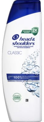 Head & Shoulders Classic Shampoing Antipelliculaire 330ml, Usage Quotidien, Jusqu'à 100% des Pellicules Éliminées, Cliniquement Prouvé, Tous Types de Cheveux et de Cuir Chevelu