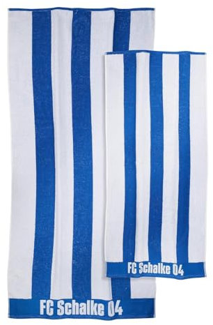 FC Schalke 04 S04 Handtuch/Duschtuch Set königsblau/weiß