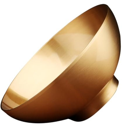 MAGICLULU Cuenco De Latón Doble Felicidad Centro De Cocina Para Mesa Cuenco De Entrada Para Llaves Tazón De Fuente De Oro Cuenco Decorativo Para Llaves Tazones Dorados Para Mezclar Golden
