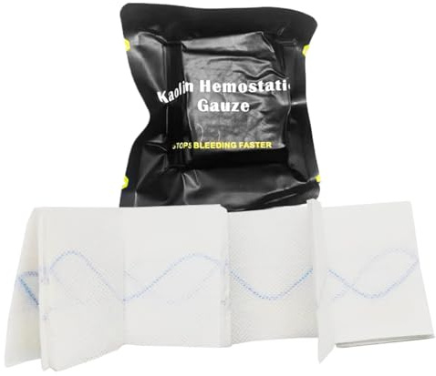 Bandage Hémostatique, Coussin Hémostatique D'urgence Pansement Compressif, Coagulation Sanguine Rapide, Camping Randonnée Des Amateurs De Sports