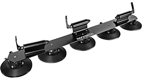 ROCKBROS Porte de Vélo pour Toit Voiture Fixation Ventouse Noir pour 3 Vélo