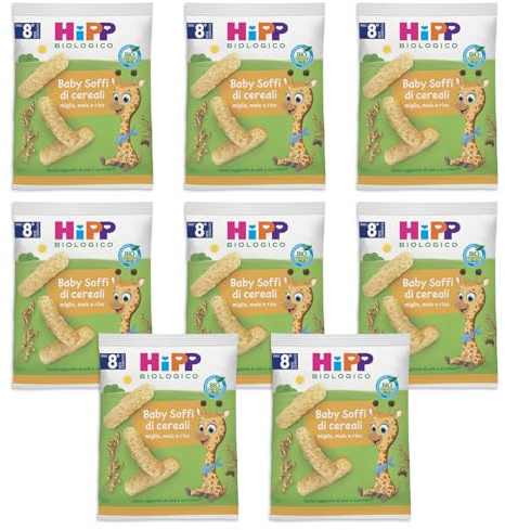 HiPP - Baby Soffi di Cereali Bio, 7 Confezioni da 30 g
