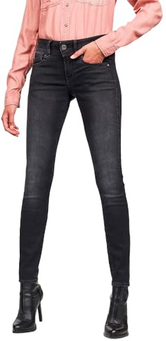G-STAR Lynn Mid Skinny Jeans, Vaqueros para Mujer, Gris (dusty grey D06746-B472-A799), 29W / 32L