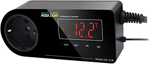Aqua Light Temperatur Controller AC-118 steuert Heiz- oder Kühlgeräte