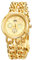 JewelryWe Womens Gold Watch Link Chain Bangle Bracelet Watch Analog Quartz Luminous Wristwatch