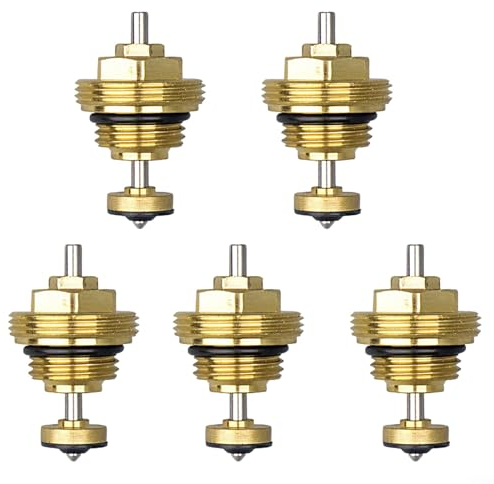 Fußbodenheizungskrümmer Rücklaufbolzen Ventileinsatz M30 x 1,5 für UFH Stellantrieb Fußbodenheizung Krümmer (5 Stück)