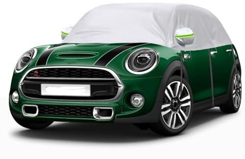 Copriauto Impermeabile Sostituzione per Mini Cooper 3 Porte 2000-2025, Metà Copertura per Auto Resistente Ai Raggi UV, Metà Garage Antipolvere, per Esterni ed Interni