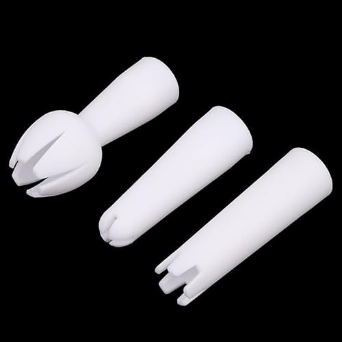 3Pcs White Set Whip Cream Dispenser Head Whipped Nozzle Mounting Mouth Base Tips Dinning Bar Whip Cream Special Head Cream Chargers and Whippers Kitchen Utensils and Gadgets