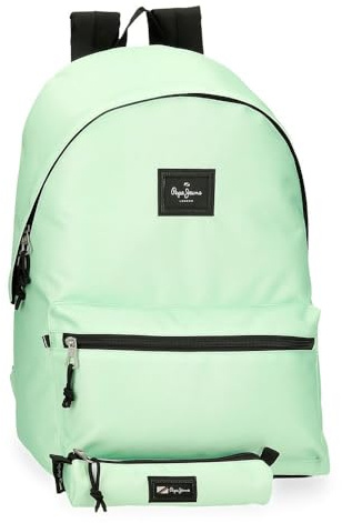 Pepe Jeans Aris Colorful Mochila Verde Portátil 15,6 pulgadas