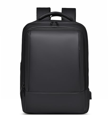 DORRISO Ryggsäck Män Lättvikt Ryggsäck PC-Ryggsäck College Casual Ryggsäckar med Stöldskyddad USB-Laddningsport Ryggsäck Ryggsäck Gymnasieskola Vattentät Ryggsäck PC. 15,6 tum, Svart, L
