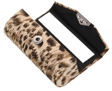 FRCOLOR Cofanetto Portarossetti Con Leopardato Organizer Per Cosmetici Ragazze