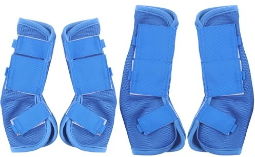 Gallopoff Lot de 4 Guêtres Cheval, Guêtres Réglables pour Cheval, Dotées de Fonctions de Protection et de Soutien, Empêchant les Rayons UV