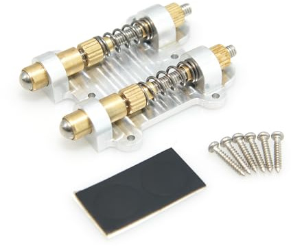 MUSIKLAN Juego de ajuste de armado de trémolo de latón para guitarra eléctrica, juego de topes de trémolo para FR Floyd Rose y otros sistemas de puente de trémolo flotante, piezas de guitarra (doble)