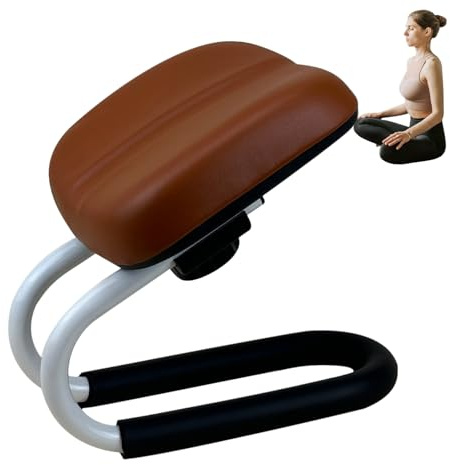 Knäbön bänk för hemmet - kompakt metallpall, vadderad kuddplattform, halkfria skyddsfötter, bärbar meditationssäte, lite skrymmande hängivenhetsmöbler
