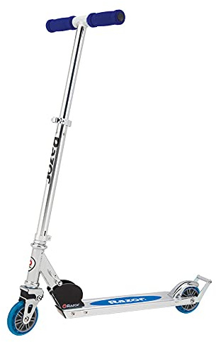 Razor A2 Kick Scooter for Kids – Wheelie Bar, Foldable, Lightweight, Front Vibration Reducing System, Adjustable Height Handlebars