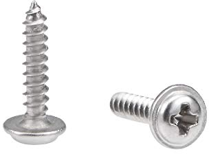 sourcing map Tornillos autorroscantes 2x10mmTornillo de cabeza plana Phillips Tornillos de acero inoxidable 304 Tornillos 50 piezas