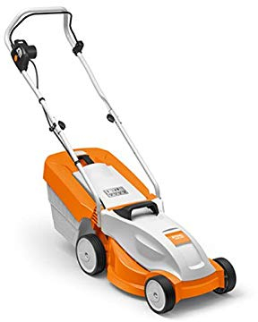 Stihl RME 235 - Cortacésped eléctrico ligero de 1,2 kW, 13 kg, con ancho de corte de 33 cm, con colección de césped de 30 litros, con indicador de nivel incluido