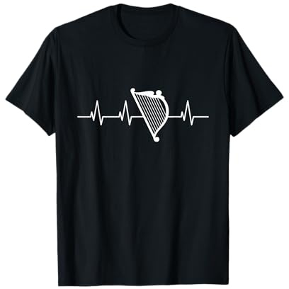 Harpiste batteur de cœur harpe joueur de harpe T-Shirt