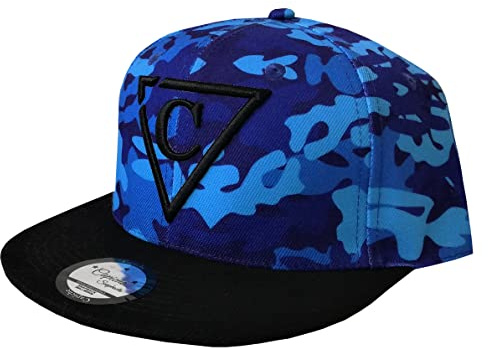 Capiche [99+ Designs] Sombrero Camo para Hombres, Blue Camo, Cobertura la Cabeza Gorras Geniales, Azul, Gorra del Ejército, Guerra, Camuflaje