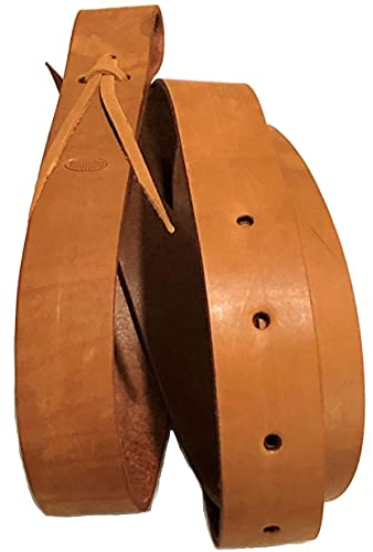 Western-Sattelgurt aus Leder, 183 cm, Braun