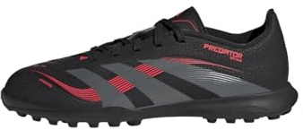 adidas Unisex – Barn PREDATOR LEAGUE Turf Football boots Kids, Core Black/Grey Four/Lucid Red, 34 EU
