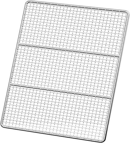 XRYUXECJ Griglia,Griglia BBQ, Griglia Rotonda for Barbecue Multiuso di Grandi Dimensioni, in Acciaio Inossidabile, pentole da Campeggio, griglia for falò all'aperto for costolette,(Size:60x50cm)