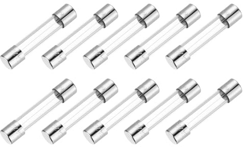 QUARKZMAN 3A 250 V glassäkring 5 x 20 mm UL-tidsfördröjning säkring listad långsam smältsäkring för hushållsapparater (förpackning med 10)