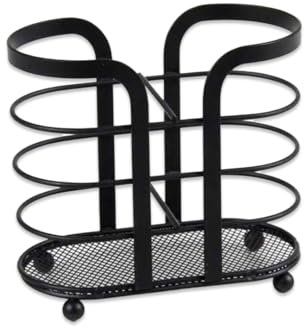 MA MAISON Portabicchieri Doppio in Metallo: 16x8x15 cm, Design Compatto e Funzionale per Organizzare Bicchieri con Stile