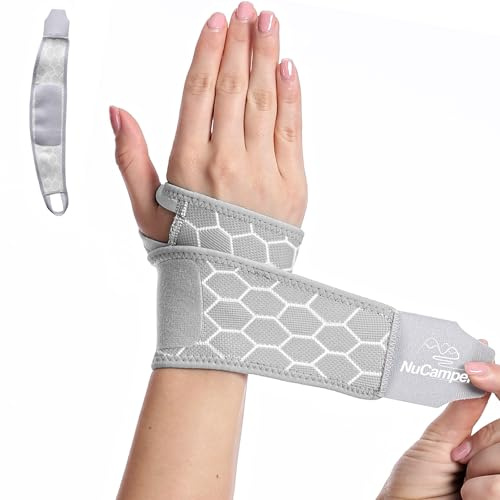 NuCamper Wrist Brace for Carpal Tunnel, Wrist Compression Wrap Fit Left Right Hands for Men Women, High-elastic Wrists Strap Hand Brace Support for Fitness, Weightlifting, Tendonitis
