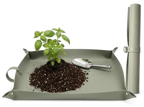 LIVLIG Tapis de plantation robuste, aspect cuir, tapis de travail imperméable, tapis de jardinier, 70 x 45 cm, vert